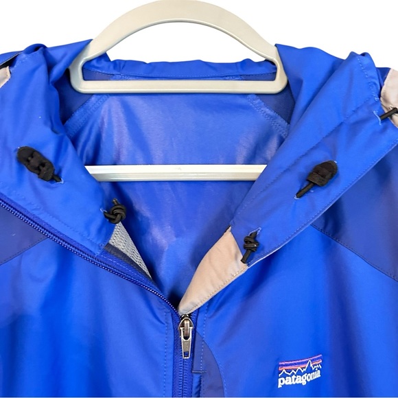 Patagonia Royal Blue Outdoor Krystal Jacket water resistant hooded jacket Y2K - Picture 6 of 9